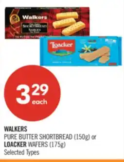 Shoppers Drug Mart WALKERS PURE BUTTER SHORTBREAD (150g) or LOACKER WAFERS (175g) offer