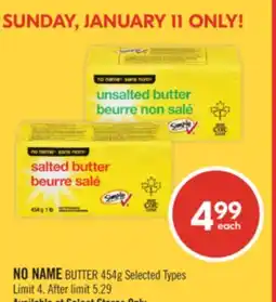 Shoppers Drug Mart NO NAME BUTTER offer