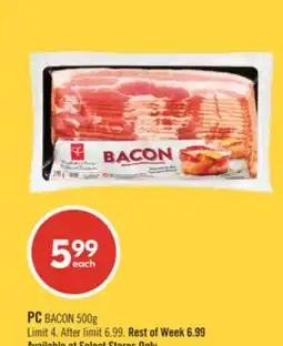 Shoppers Drug Mart PC BACON offer