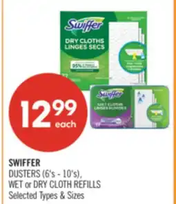 Shoppers Drug Mart SWIFFER DUSTERS (6's-10's) WET or DRY CLOTH REFILLS offer