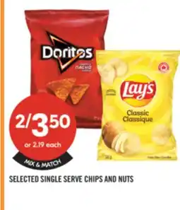 Shoppers Drug Mart SELECTED SINGLE SERVE CHIPS AND NUTS offer