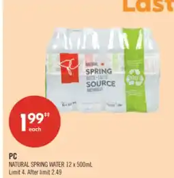Shoppers Drug Mart NATURAL SPRING WATER offer