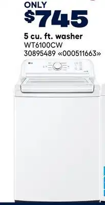 RONA LG 5 cu. ft. washer offer