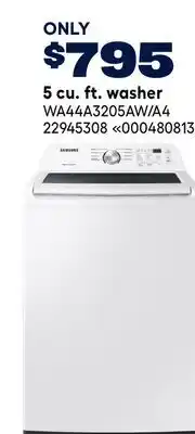 RONA SAMSUNG 5 cu. ft. washer offer