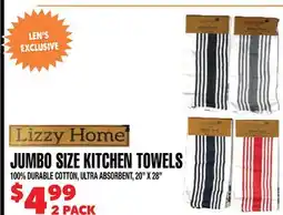 Len's Mill Stores JUMBO SIZE KITCHEN TOWELS offer
