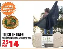 Len's Mill Stores TOUCH OF LINEN offer