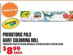 Len's Mill Stores PREHISTORIC PALS GIANT COLOURING ROLL offer