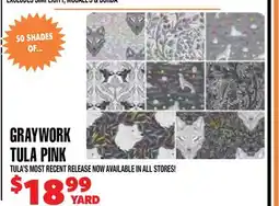Len's Mill Stores GRAYWORK TULA PINK offer
