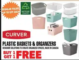 Len's Mill Stores PLASTIC BASKETS & ORGANIZERS offer