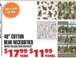 Len's Mill Stores 45 COTTON BEAR NECESSITIES offer