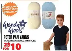 Len's Mill Stores PETER PAN YARNS offer