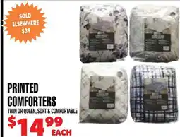Len's Mill Stores PRINTED COMFORTERS offer