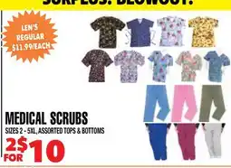 Len's Mill Stores MEDICAL SCRUBS offer