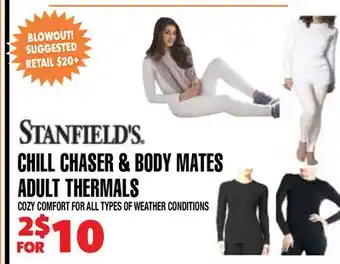 Len's Mill Stores CHILL CHASER & BODY MATES ADULT THERMALS offer