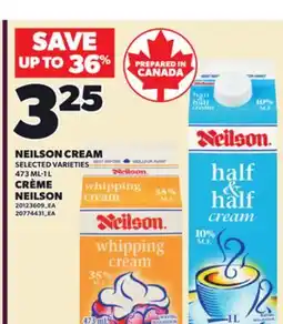 Independent City Market NEILSON CREAM, 473 ML-1 L offer