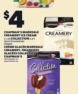 Independent City Market CHAPMAN'S MARKDALE CREAMERY ICE CREAM, 2 L OR COLLECTION offer