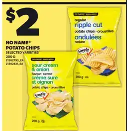 Independent City Market NO NAME POTATO CHIPS offer