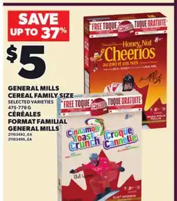 Independent City Market GENERAL MILLS CEREAL FAMILY SIZE offer