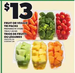 Independent City Market FRUIT OR VEGGIE TRI PACKS, 706 G-1.02 KG offer
