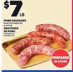 Independent City Market PORK SAUSAGES offer
