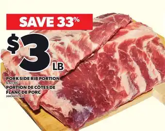 Independent City Market PORK SIDE RIB PORTION offer
