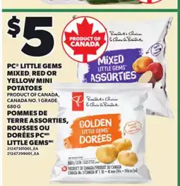Independent City Market PC LITTLE GEMS MIXED, RED OR YELLOW MINI POTATOES offer