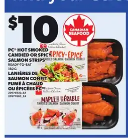 Independent City Market PC HOT SMOKED CANDIED OR SPICY SALMON STRIPS offer