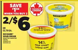 Independent City Market NO NAME SOUR CREAM offer