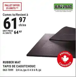 BMR RUBBER MAT offer
