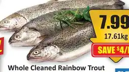 Starsky Whole Cleaned Rainbow Trout offer
