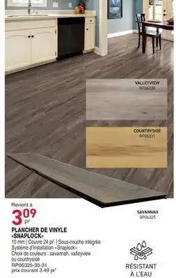 Matério PLANCHER DE VINYLE SNAPLOCK offer