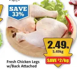 Starsky Fresh Chicken Legs w/Back Attached offer