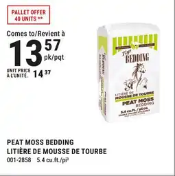 BMR PEAT MOSS BEDDING offer
