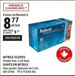 BMR NITRILE GLOVES offer