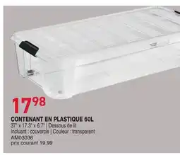 Matério CONTENANT EN PLASTIQUE offer