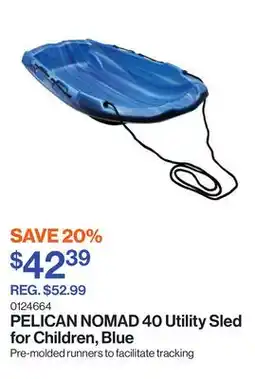 Patrick Morin NOMAD 40 Utility Sled for Children, Blue offer