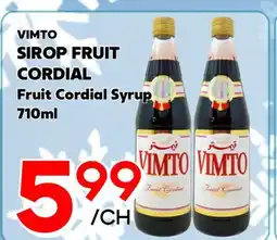 Marche Salaberry VIMTO SIROP FRUIT CORDIAL offer