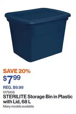 Patrick Morin Storage Bin in Plastic with Lid offer