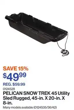 Patrick Morin SNOW TREK 45 Utility Sled Rugged, 45-in. X 20-in. X 8-in offer
