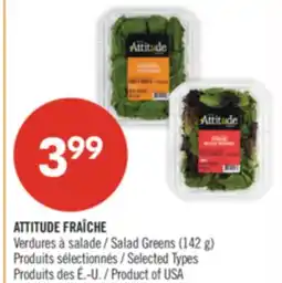 Pharmaprix ATTITUDE FRAÎCHE Salad Greens offer