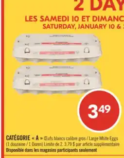 Pharmaprix CATEGORY A Large White Eggs offer