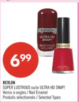 Pharmaprix REVLON SUPER LUSTROUS or ULTRA HD SNAP! Nail Enamel offer