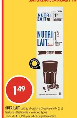 Pharmaprix NUTRILAIT Chocolate Milk offer