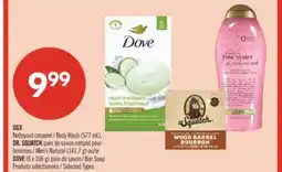 Pharmaprix OGX Body Wash (577 mL), DR. SQUATCH Men's Natural (141,7 g) DOVE (6 x 106 g) Bar Soap offer