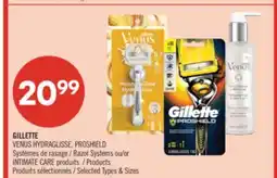 Pharmaprix GILLETTE INTIMATE CARE Products VENUS HYDRAGLISSE, PROSHIELD Razor Systems offer