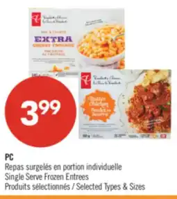 Pharmaprix PC Single Serve Frozen Entrees offer