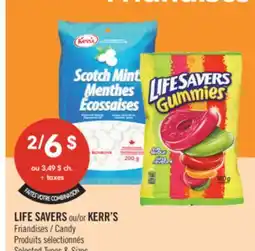 Pharmaprix LIFE SAVERS or KERR'S Candy offer