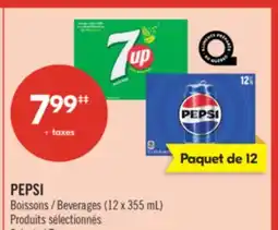 Pharmaprix PEPSI Beverages offer