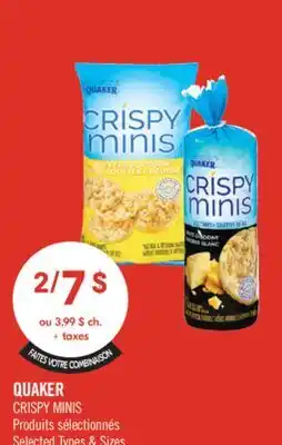 Pharmaprix QUAKER CRISPY MINIS offer
