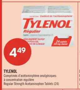 Pharmaprix TYLENOL Regular Strength Acetaminophen Tablets (24) offer